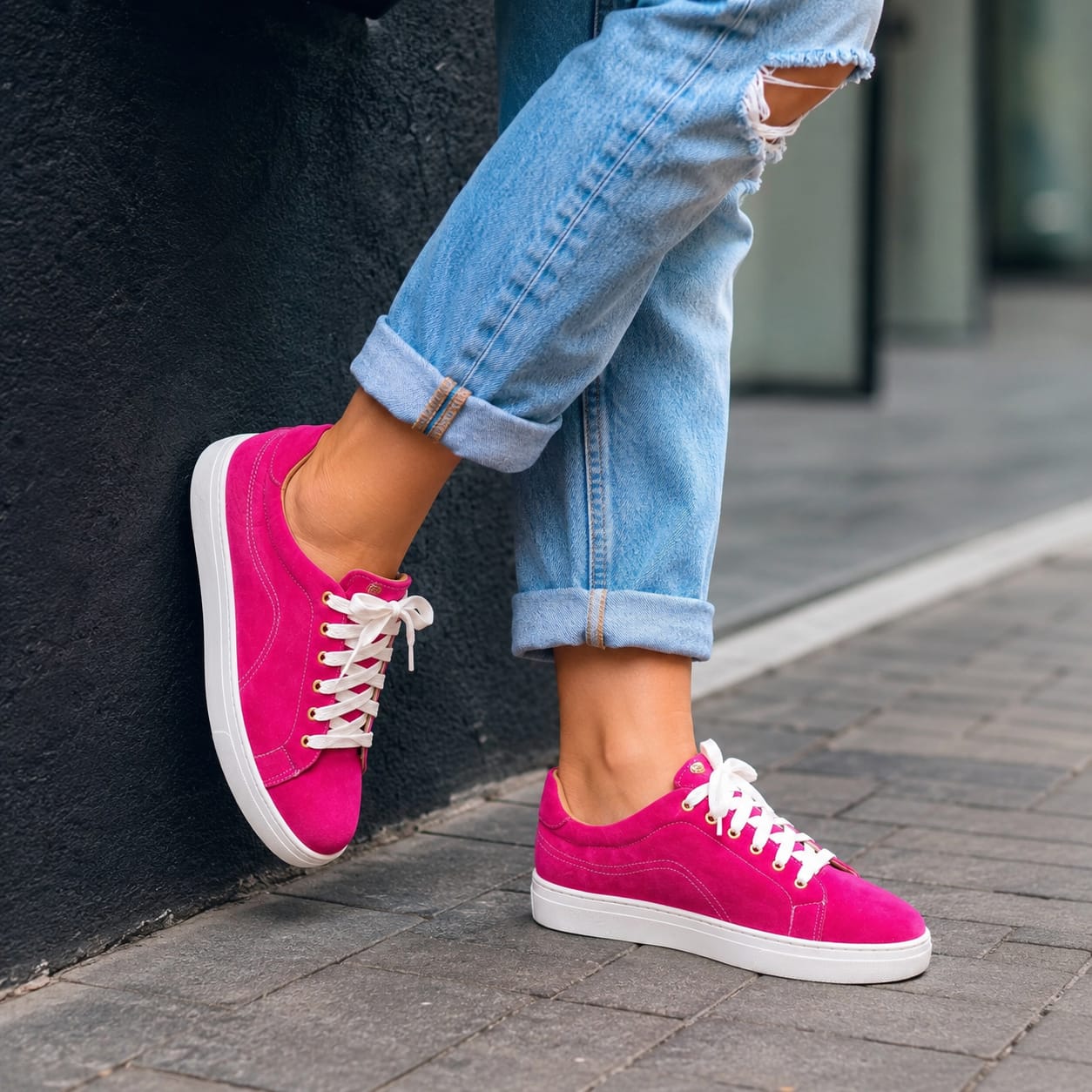 Tênis 2 em 1 Numeração Especial Nobuck Pink