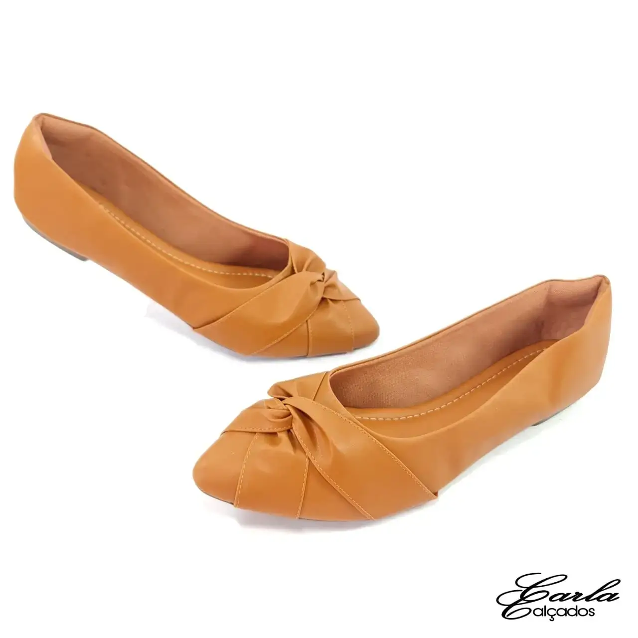 Sapatilha Caramelo Laço Cruzado Tamanho Especial Sapatilha Caramelo Laço Cruzado Tamanho Especial