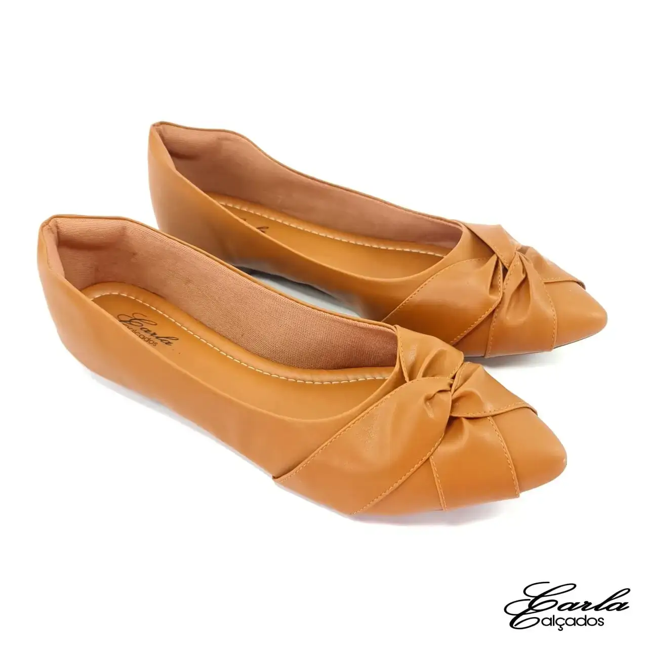 Sapatilha Caramelo Laço Cruzado Tamanho Especial Sapatilha Caramelo Laço Cruzado Tamanho Especial