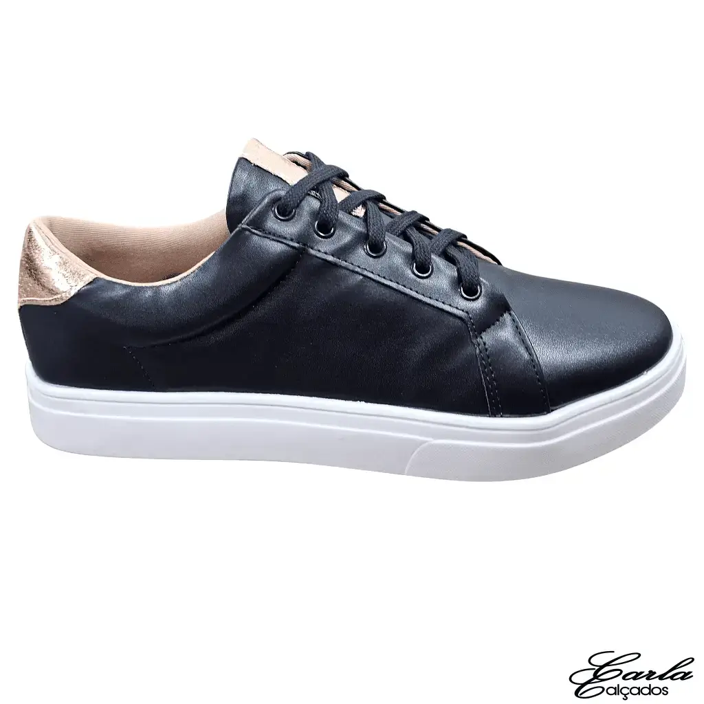 Tênis Casual Preto - Cobre Numeração Especial