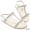 Papete Strass Off White Numeração Especial - Fivela