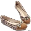 Sapatilha Animal Print Bico Caramelo Tamanho Grande