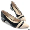 Scarpin 3cm Preto Nude Tamanho Especial