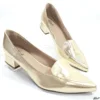 Scarpin 3cm Dourado Tamanho Especial