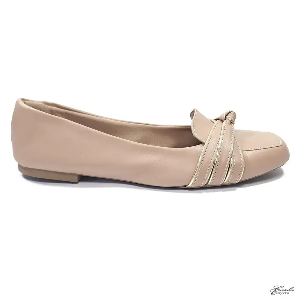 Sapatilha Mocassim Nude Tamanho Especial