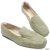 Sapatilha Mocassim Verde Pesponto Tamanho Especial