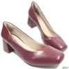 Scarpin 5cm Marsala Quadrado Tamanho Especial