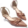 Scarpin 3cm Slingback Salomé Caramelo Tamanho Especial