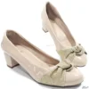 Peep Toe 5cm Nude Verniz Tamanho Especial