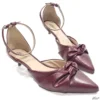 Scarpin 3cm Slingback Salomé Marsala Tamanho Especial
