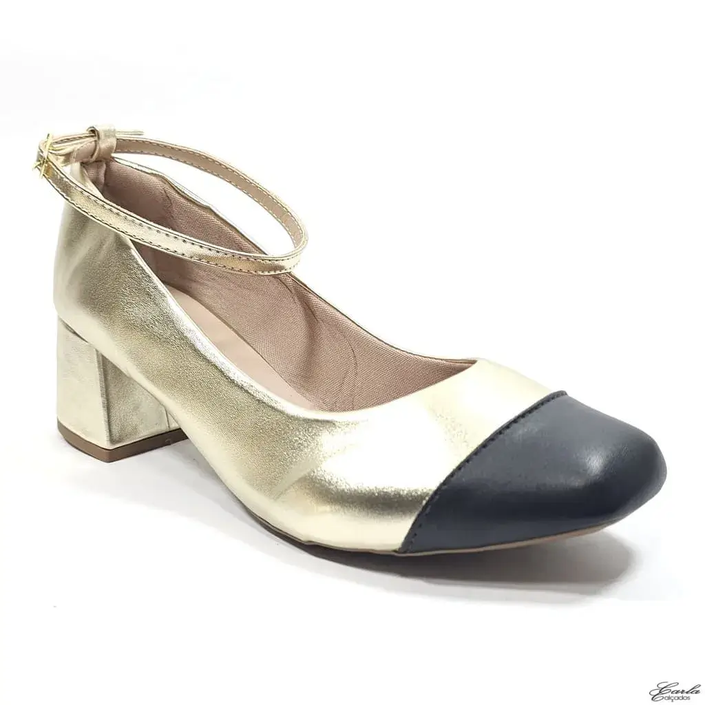 Scarpin 5cm Slingback Durado - Preto Tamanho Especial