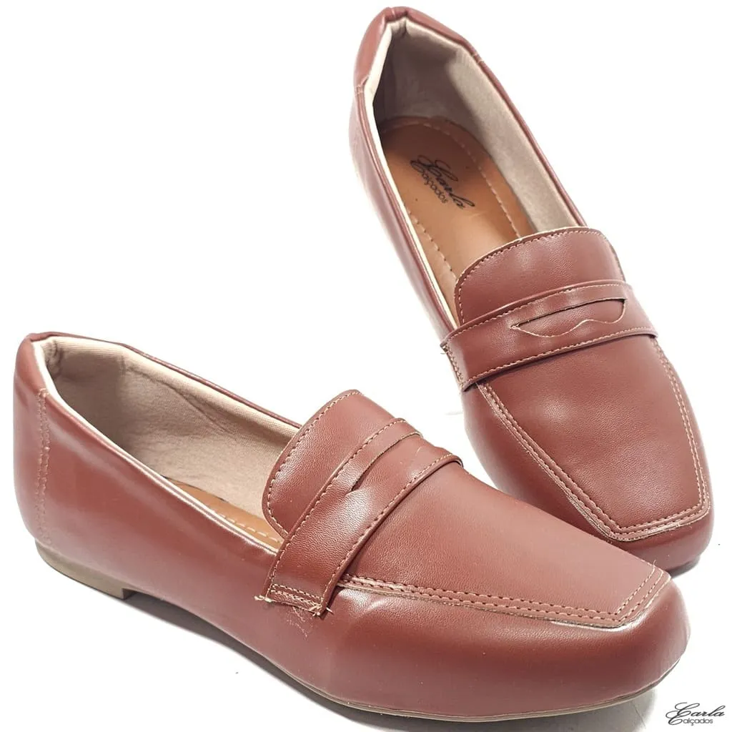Sapatilha Mocassim Terracota Tamanho Especial