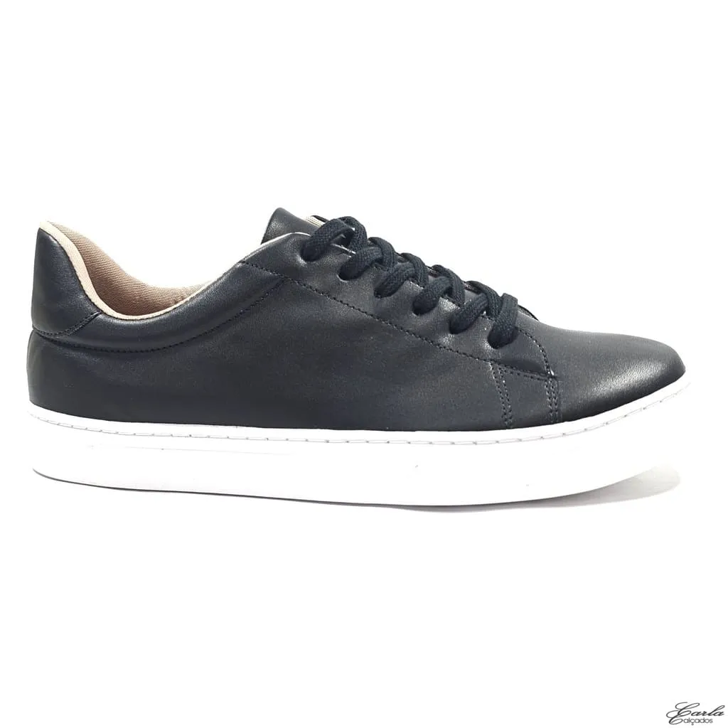 Tênis Casual Preto Tamanho Especial 41 ao 44