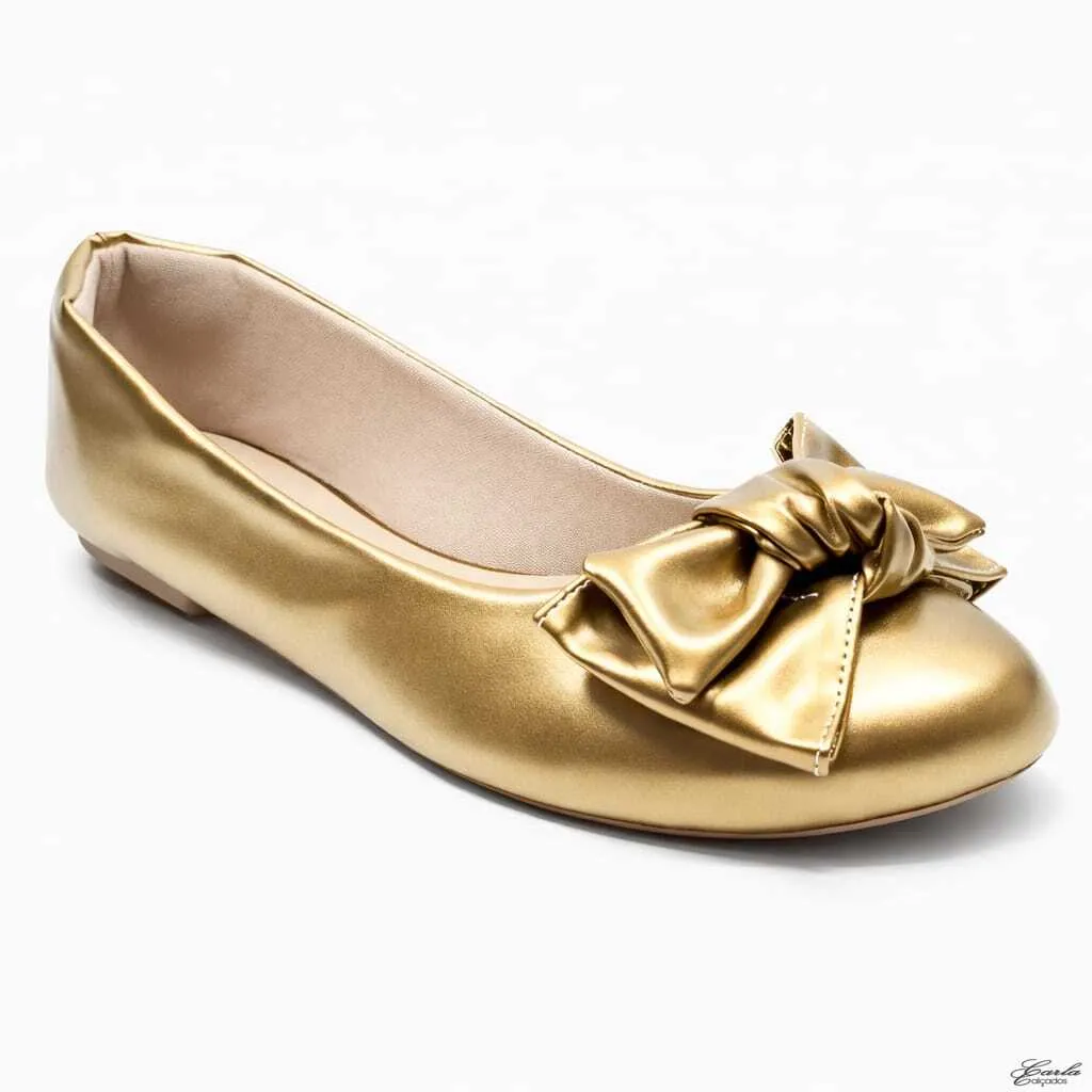 Sapatilha Metalizada Bronze Tamanho Especial