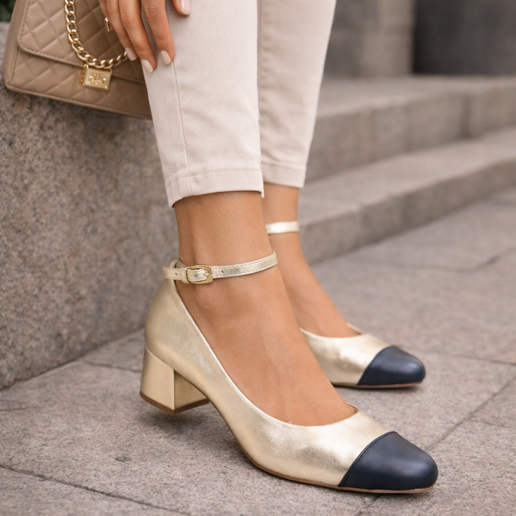 Scarpin 5cm Slingback Durado - Preto Tamanho Especial