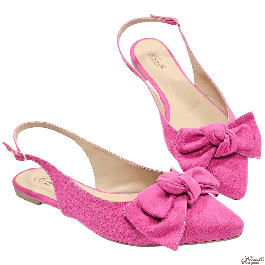 Sapatilha Slingback Pink Tamanho Especial