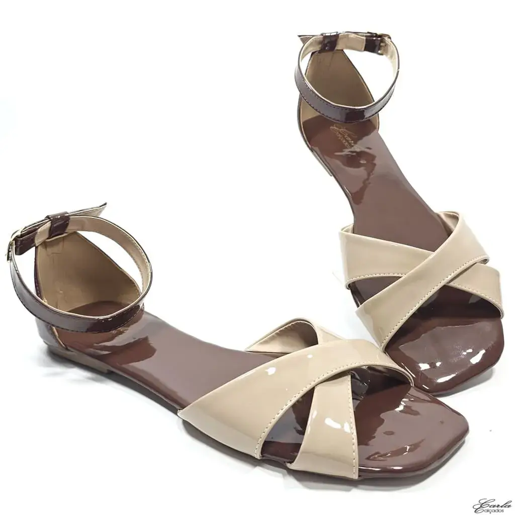 Rasteirinha Sandália Bicolor Tamanho Especial Rasteirinha Sandália Bicolor Tamanho Especial