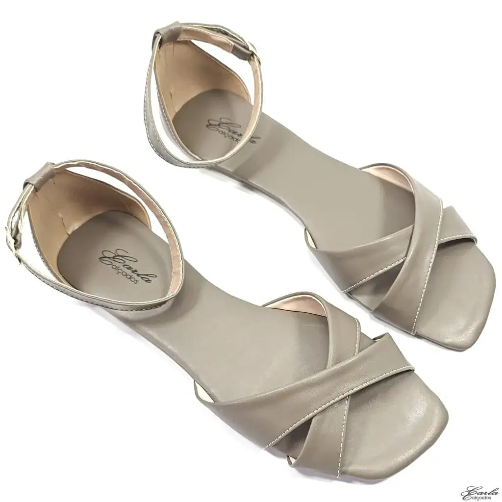 Rasteirinha Sandália Greige Tamanho Especial Rasteirinha Sandália Greige Tamanho Especial