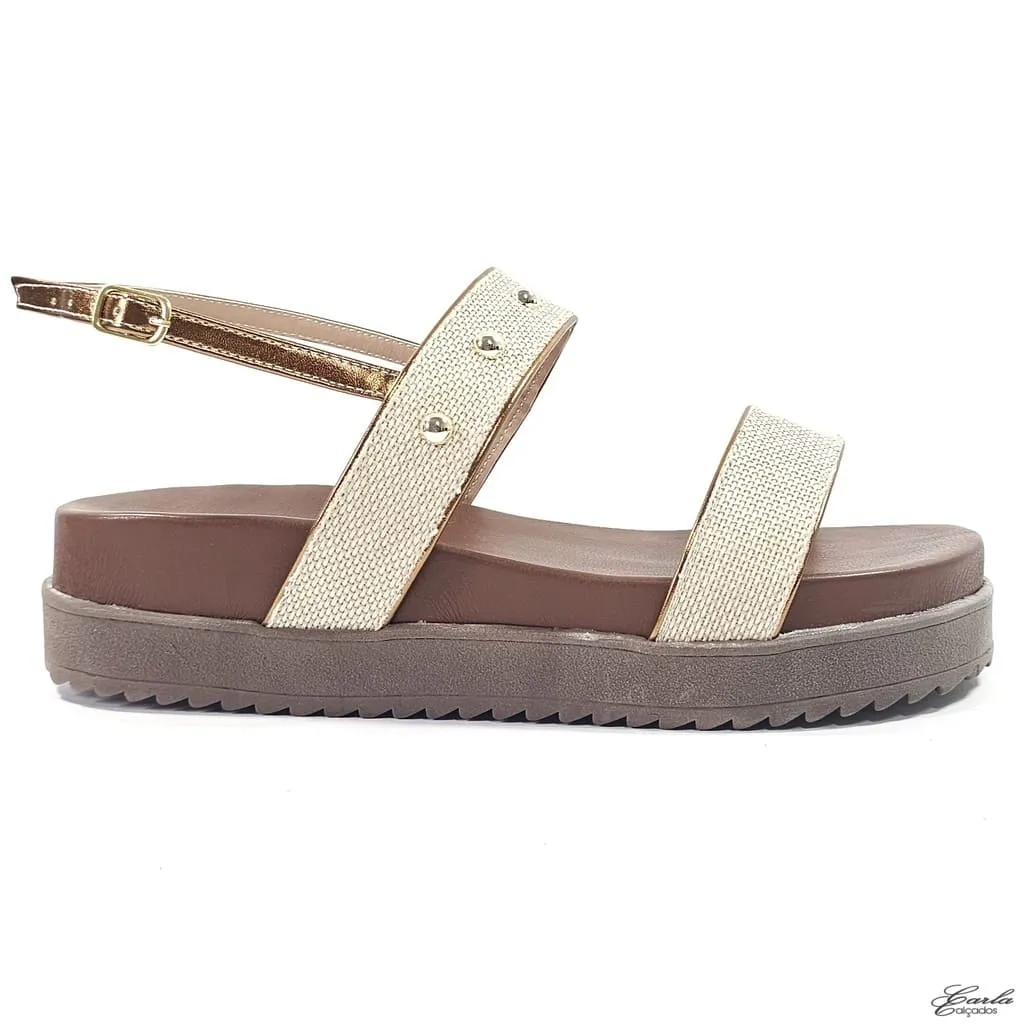 Plataforma Papete Boho Chic Juta Tamanho Especial