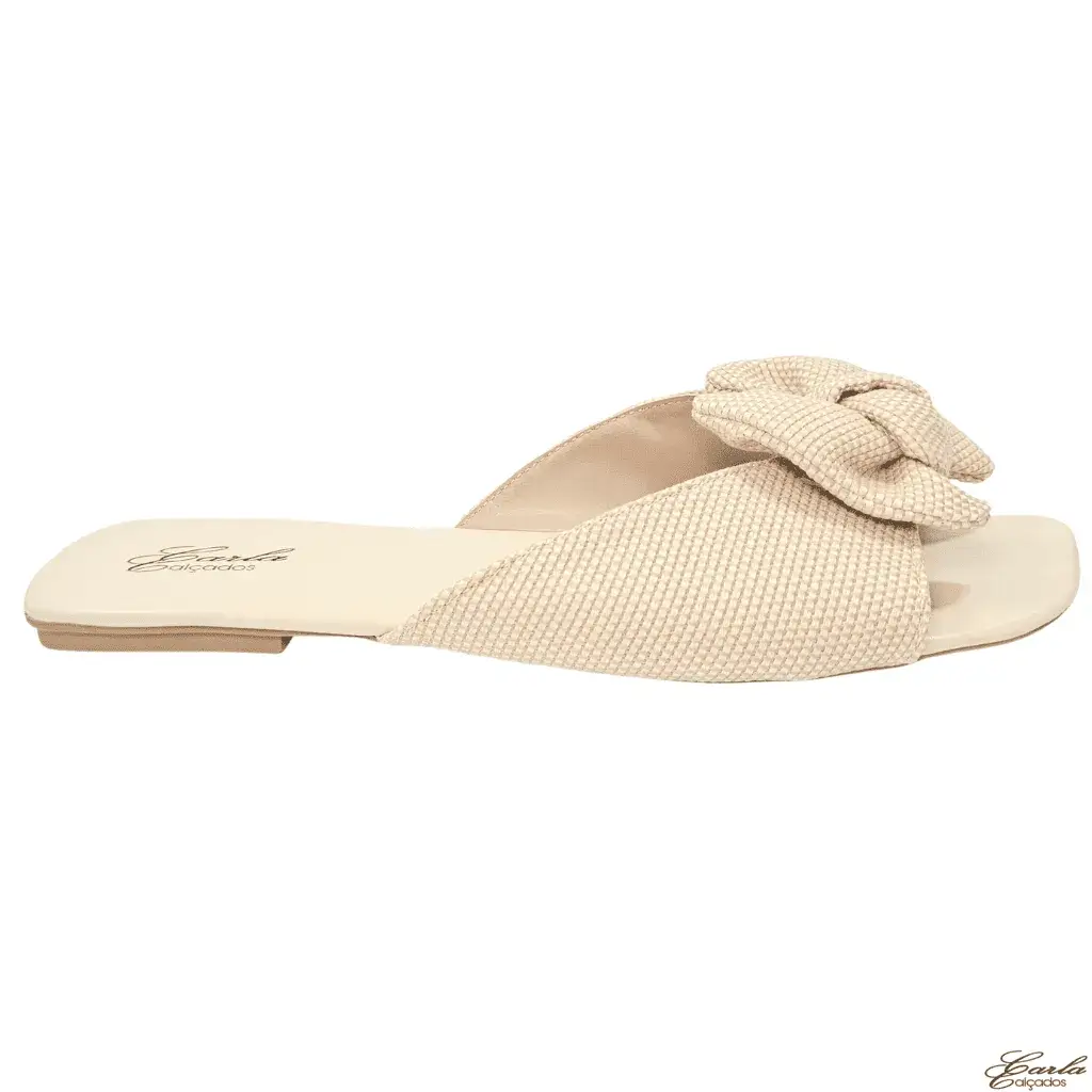 Rasteirinha Juta Laço Tamanho Especial 41 ao 44