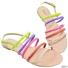 Rasteirinha Sandália Tiras Colors Tamanho Especial