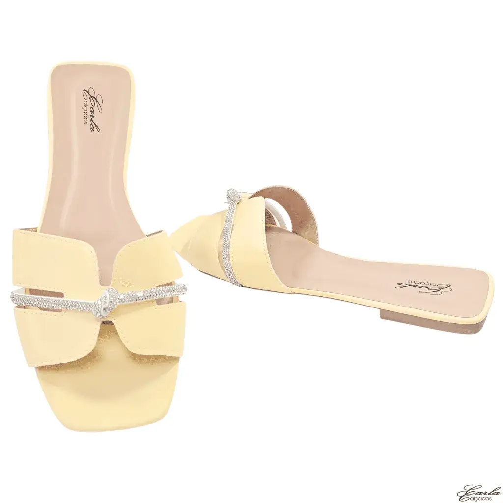 Rasteirinha Amarela Estilo H – Tamanho Especial