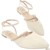 Sapatilha Salomé Slingback Juta Pedraria Tamanho Especial