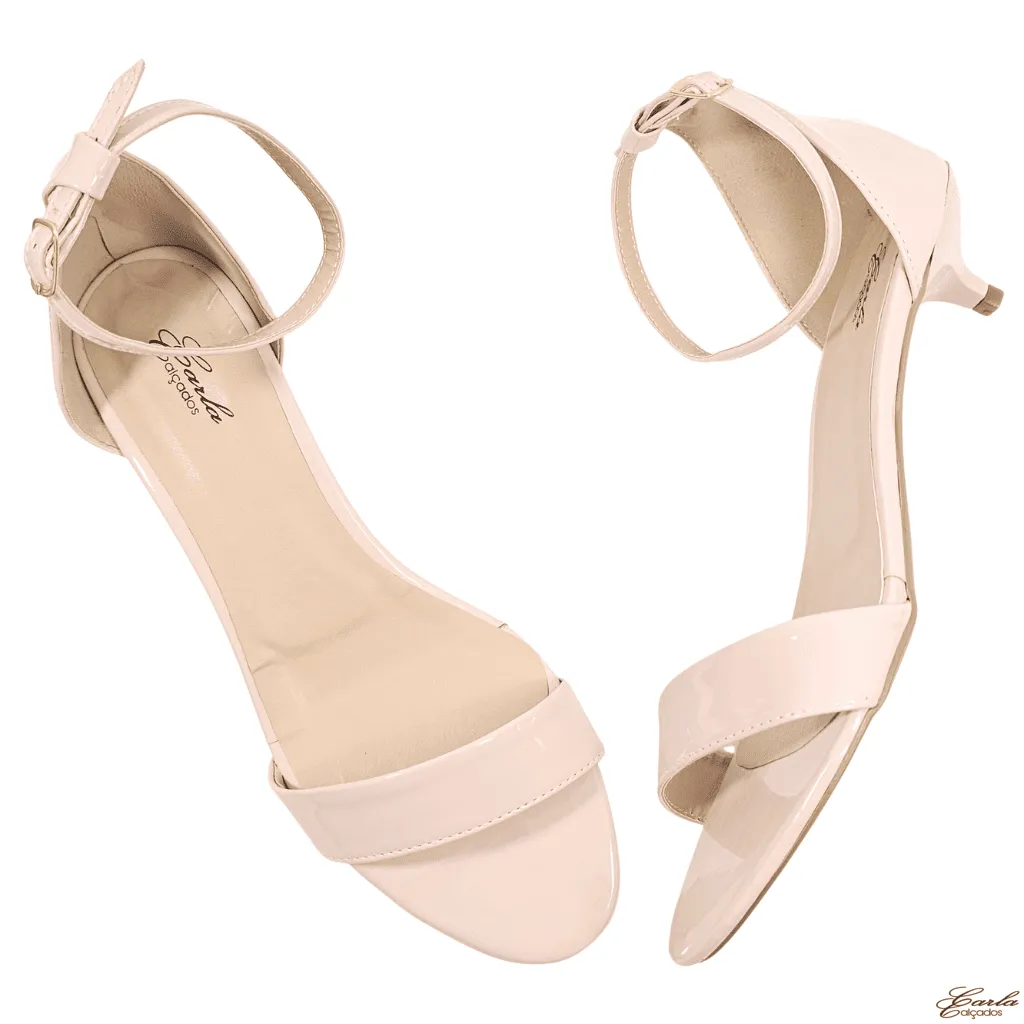 Sandália Tamanho Especial (15) Sandália Salto Fino 3cm Tamanho Especial Rosa San