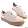 Tênis Suede Rose Sola Bege Tamanho Especial 41 ao 44