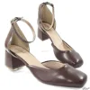 Scarpin 5cm Slingback Salomé Mocha Mousse Tamanho Especial