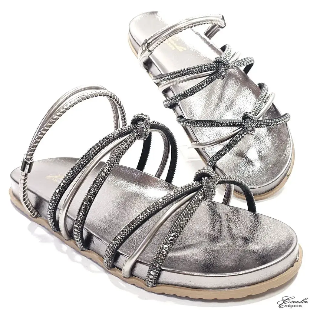 Papete Metalizada Prata Velho Strass Tamanho Especial