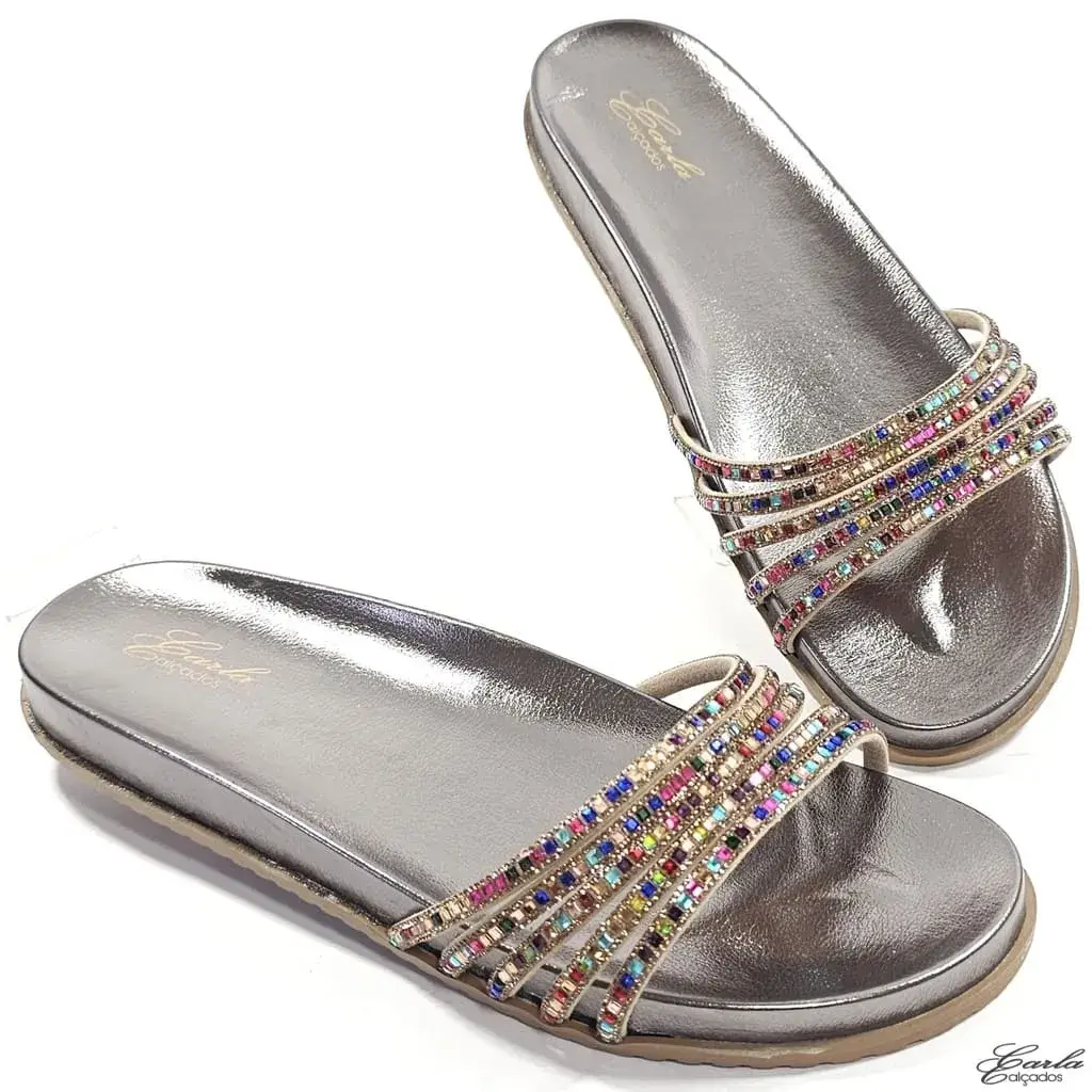 Papete Metalizada Grafite Strass Colorido Tamanho Especial