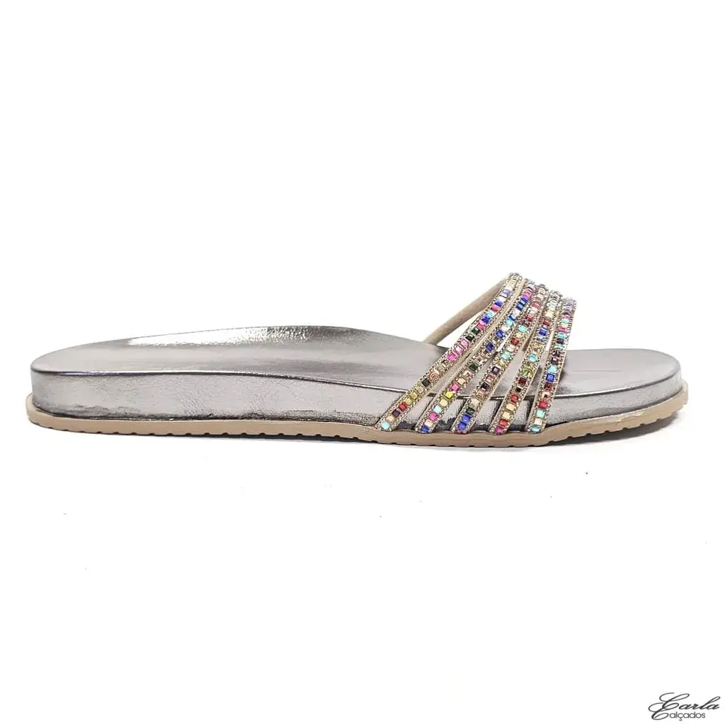 Papete Metalizada Grafite Strass Colorido Tamanho Especial