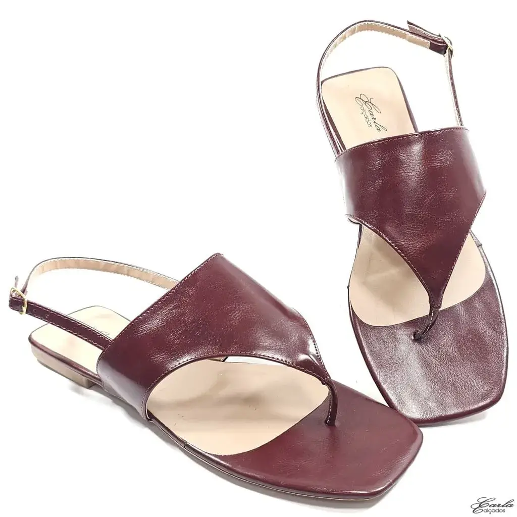 Rasteira Thong Hibisco Larga Tamanho Especial