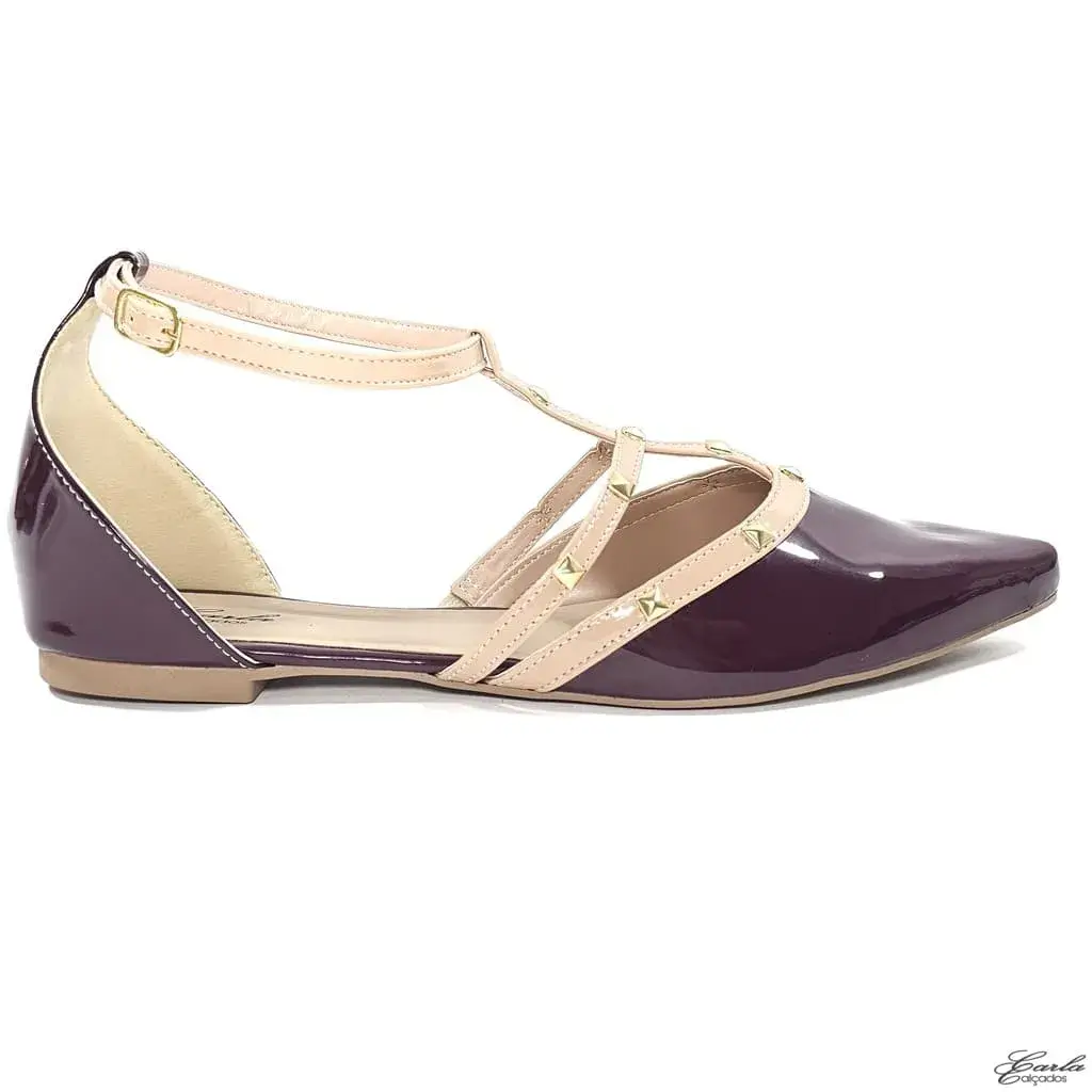 Sapatilha Slingback Marsala Tarraxas Tamanho Especial