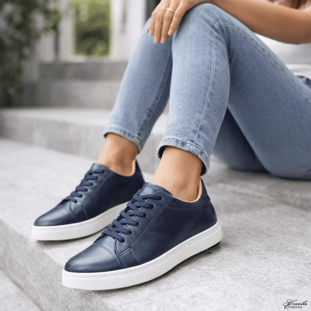 Tênis Feminino Tamanho Especial Marinho