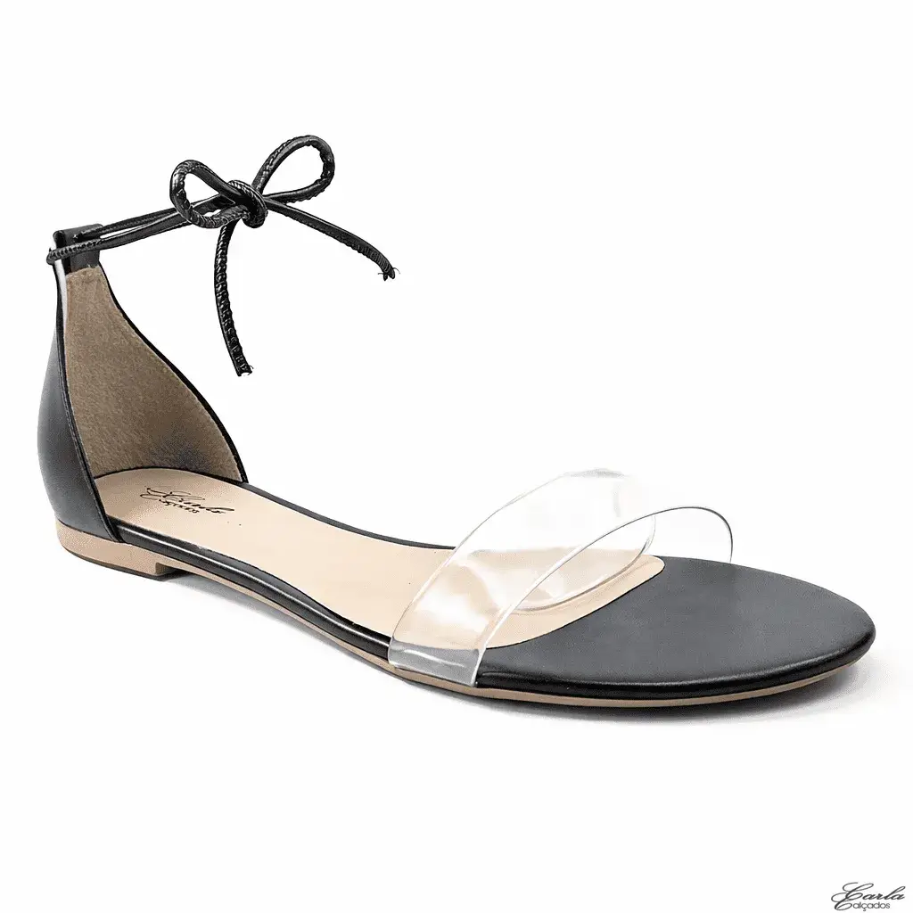 Rasteirinha Preta Vinil de Amarrar Numeração Especial (3)