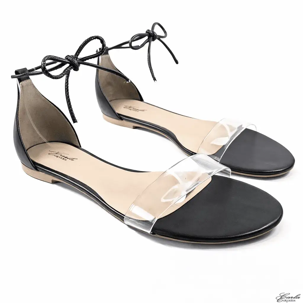 Rasteirinha Preta Vinil de Amarrar Numeração Especial (8)