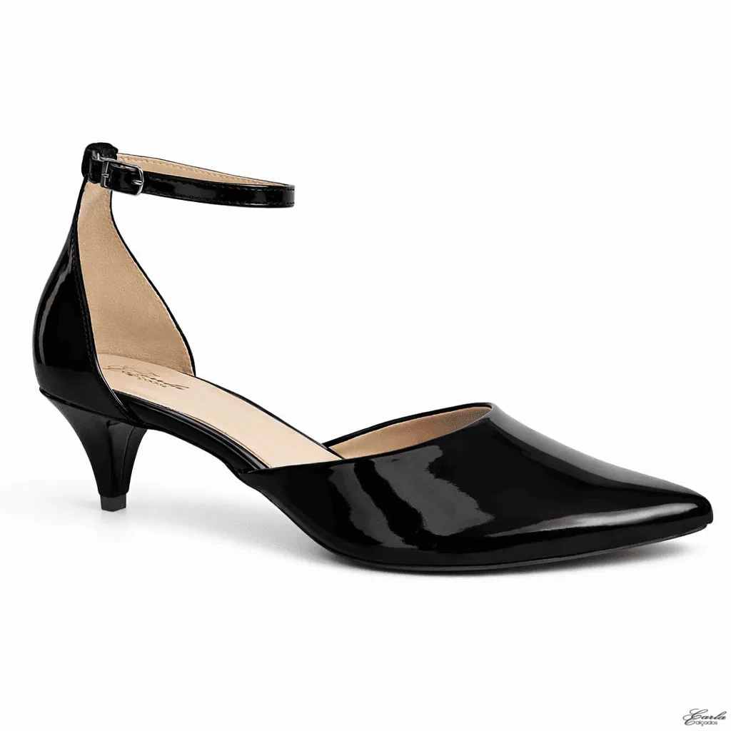 Scarpin Tamanho Especial Salto 5cm Preto 41 ao 44 Scarpin Tamanho Especial Salto 5cm Preto 41 ao 44