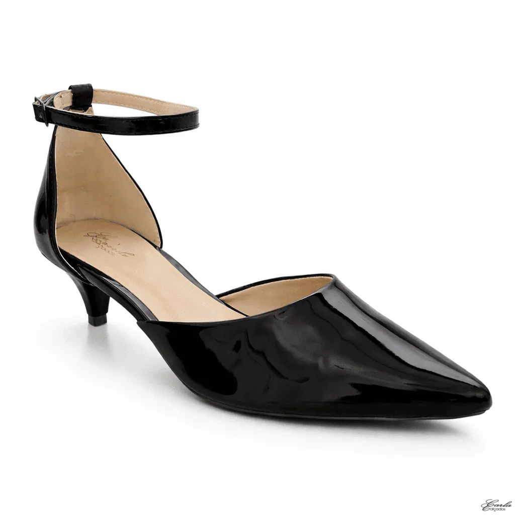 Scarpin Tamanho Especial Salto 5cm Preto 41 ao 44 Scarpin Tamanho Especial Salto 5cm Preto 41 ao 44