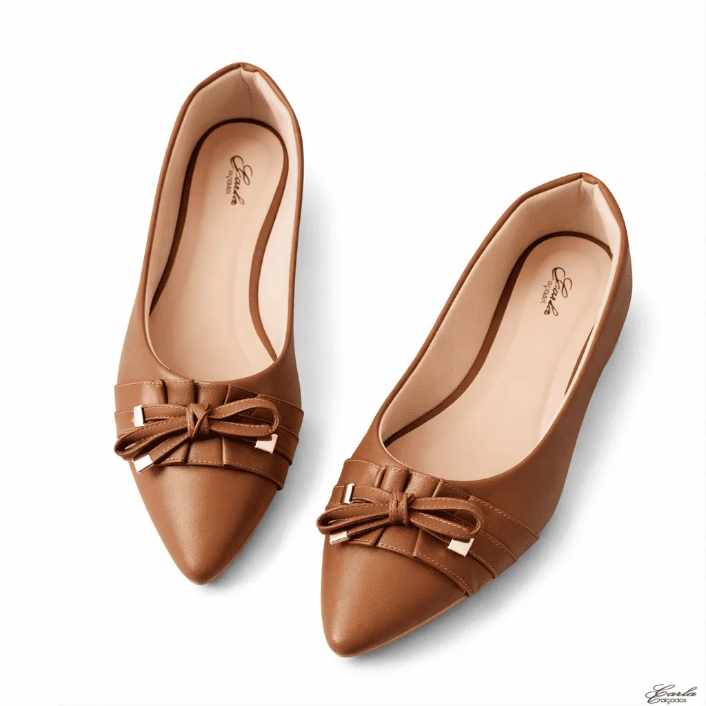 Sapatilha Numeração Especial 41 42 43 44 (62) Sapatilha Caramelo Numeração Especial Bico Fino Babadinho 41 ao 44
