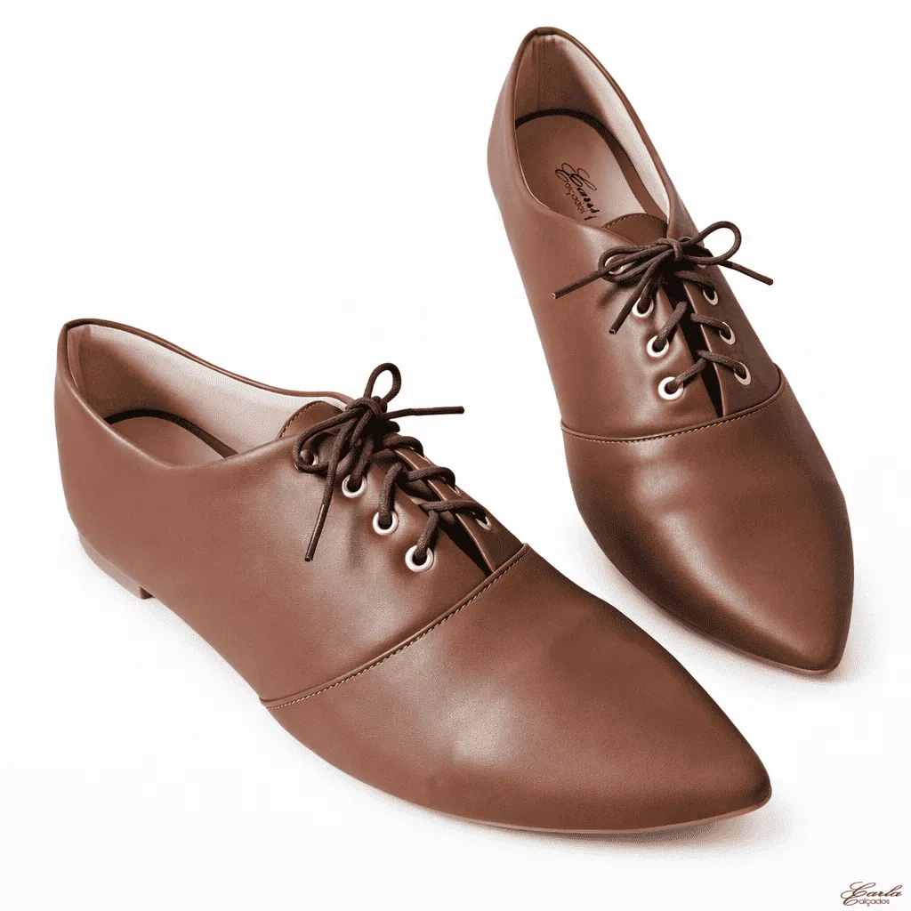 Sapatilha Numeração Especial Oxford (18) Sapatilha Oxford Café Numeração Especial 41 ao 44