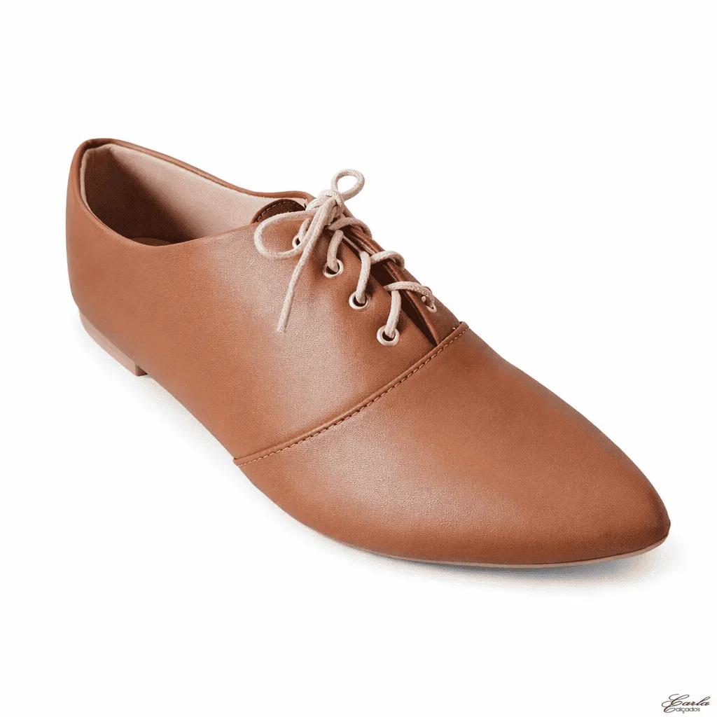 Sapatilha Numeração Especial Oxford (2) Sapatilha Oxford Caramelo Numeração Especial 41 ao 44