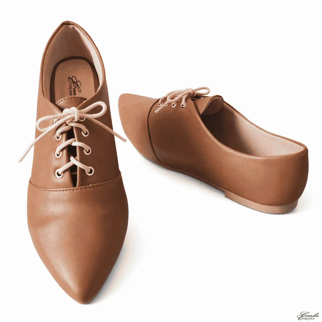 Sapatilha Numeração Especial Oxford (7) Sapatilha Oxford Caramelo Numeração Especial 41 ao 44