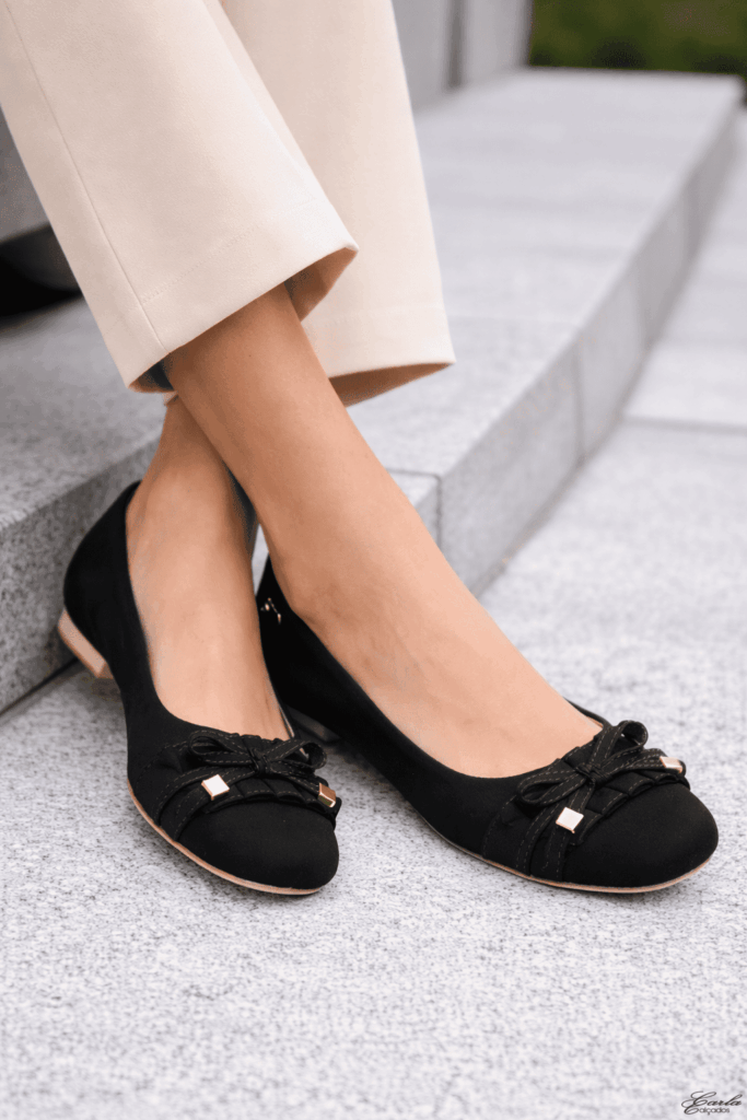 Sapatilha Preta Numeração Especial Bico Quadrado Babadinho 41 ao 44