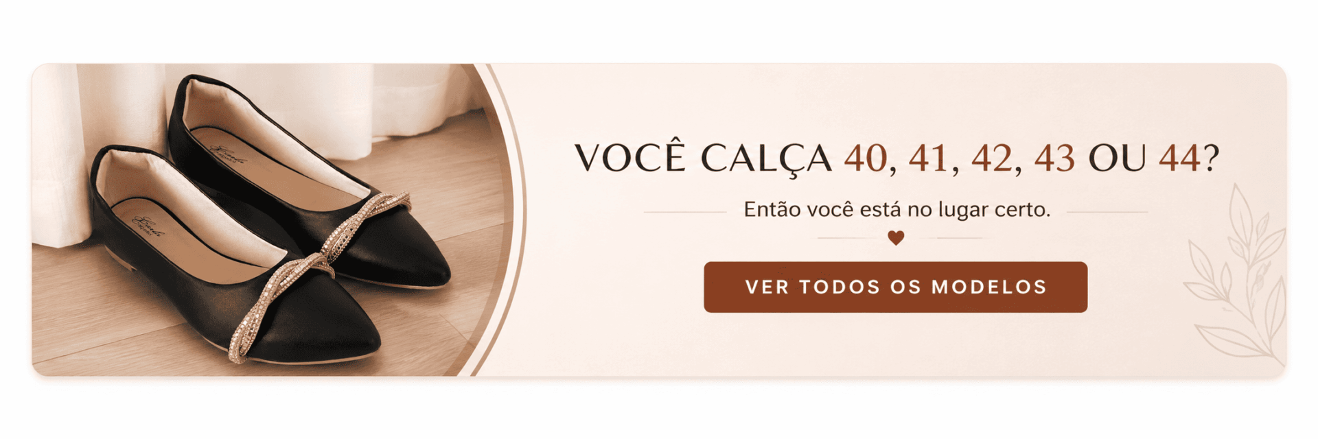 Calçado Feminino numeração especial